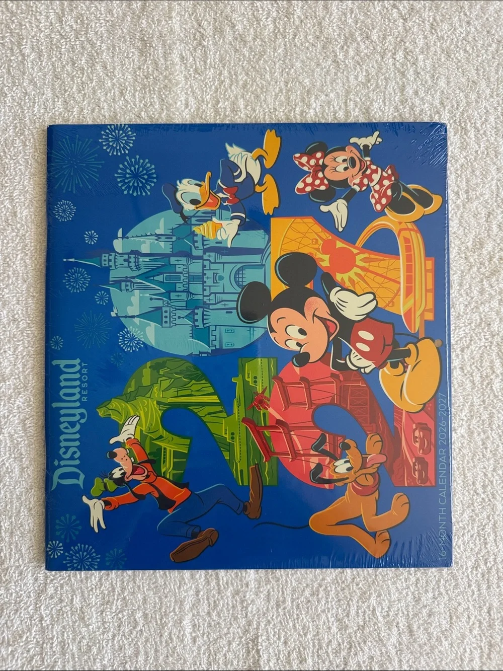 Disney Disneyland Resort 2026-2027 Calendar - Blue with Classic Characters